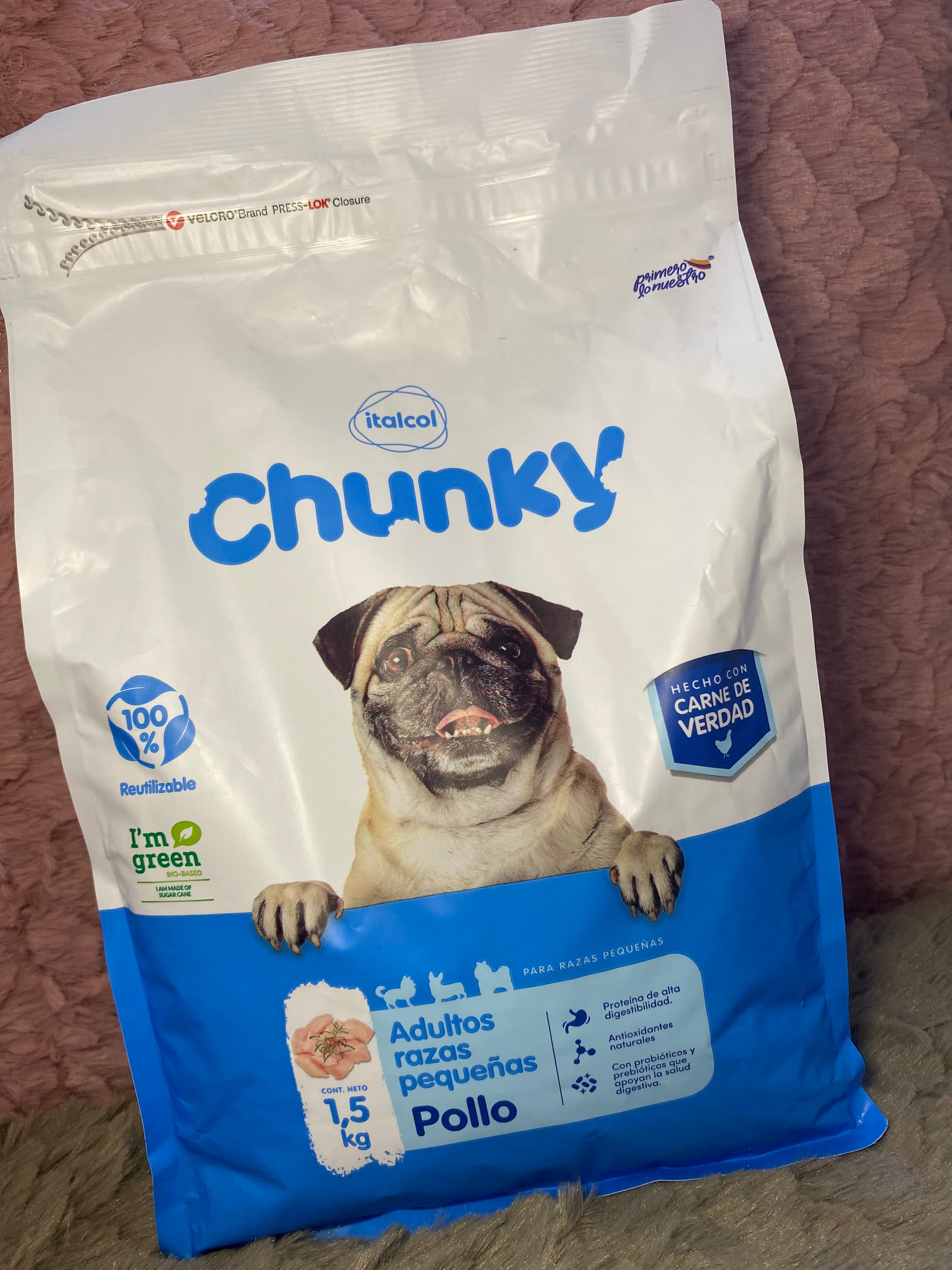 Chunky pollo 1,5kg Adultos razas pequeñas